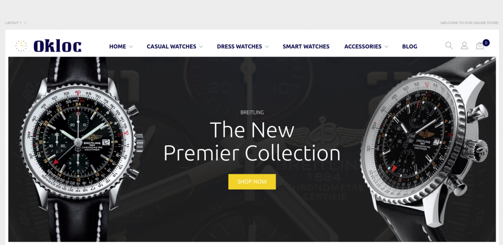 Okloc - Watch Shop Magento Theme
