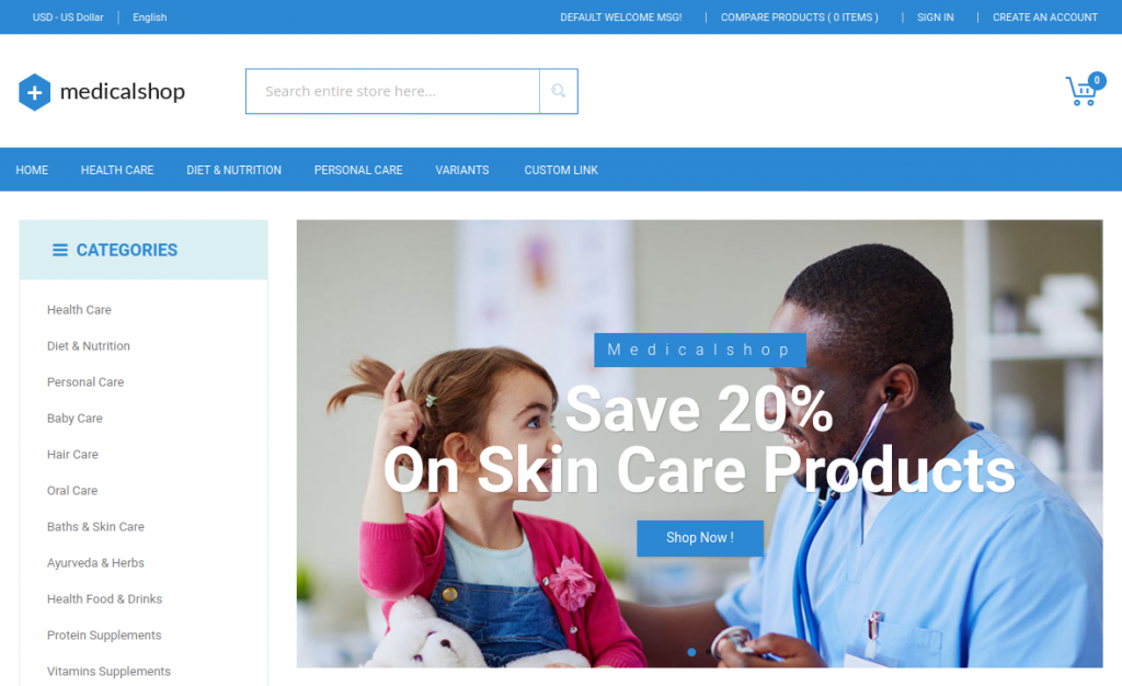 MedicalShop - Pharmacy and Drug Store Magento Responsive Theme