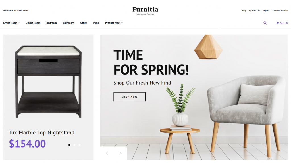 Furnitia - Magento Furniture Store Theme Magento Theme