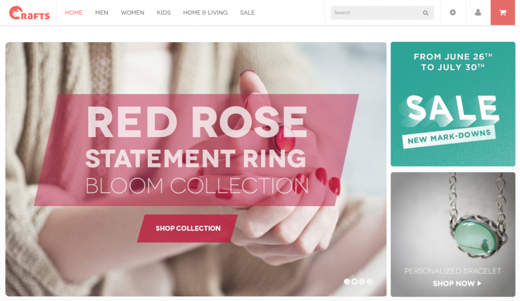 Crafts - Responsive theme for handmade or accessories store
