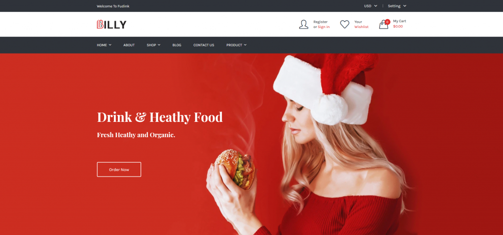 Billy - Food & Drink Shopify Theme