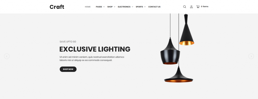 Craft - Home Decor Magento 2 Theme
