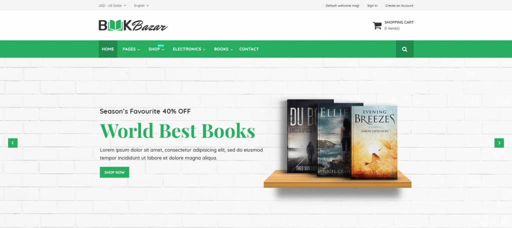 BookBazar - Books & Entertainment Magento 2 Theme