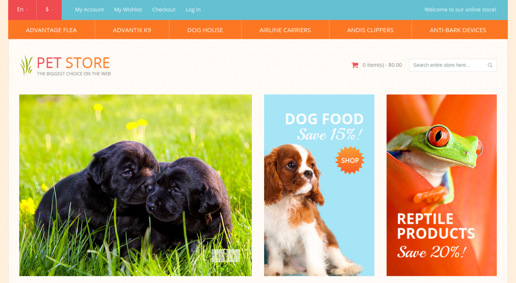 Best Ecommerce Magento 2 Themes For Animals & Pets Store