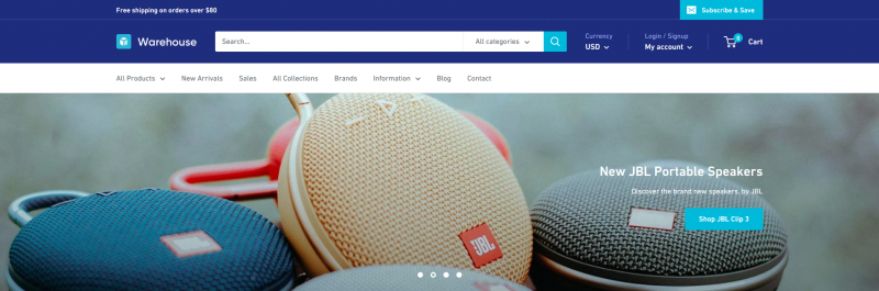Warehouse - Electronics Shopify Theme