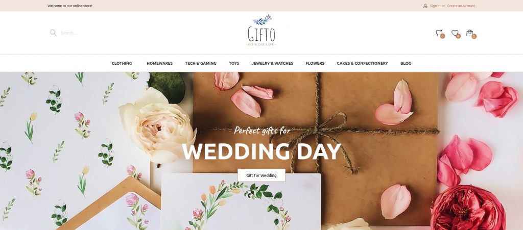 Gifto - Gift & Flowers Magento 2 Theme