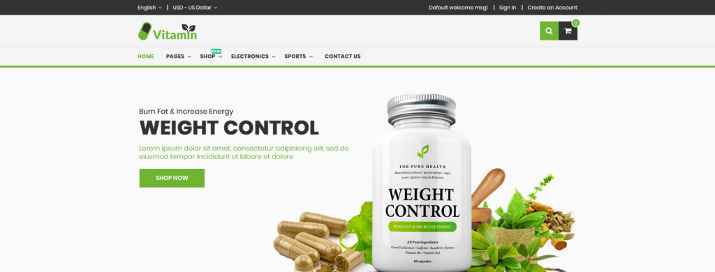 Vitamin - Health & Beauty Magento 2 Theme