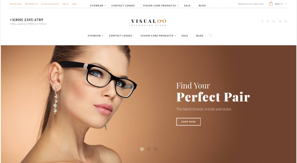 Visualoo - Optical & Lenses Magento 2 Theme