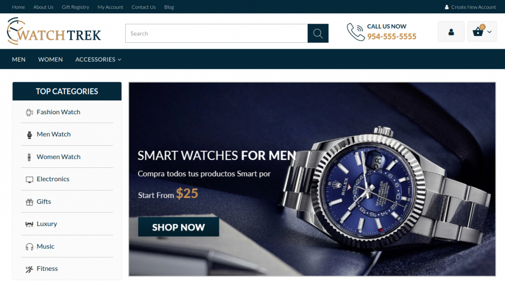 WatchTrek 3dcart Theme