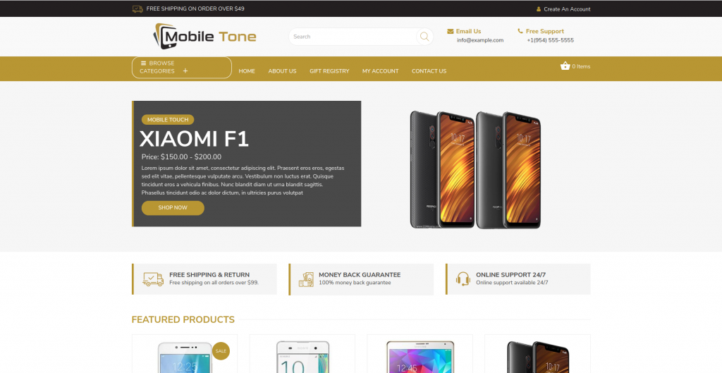 MobileTone 3dCart Theme
