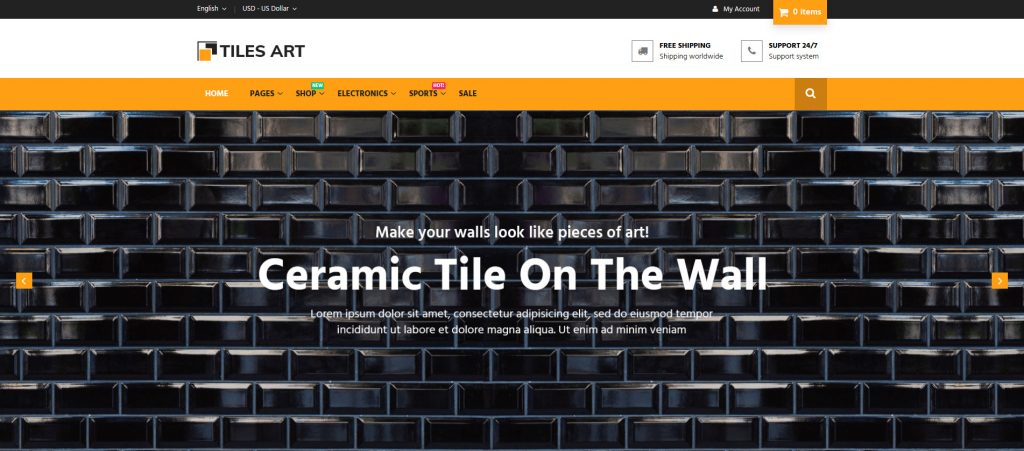 Tiles Art – Multipurpose Responsive Magento 2 Theme