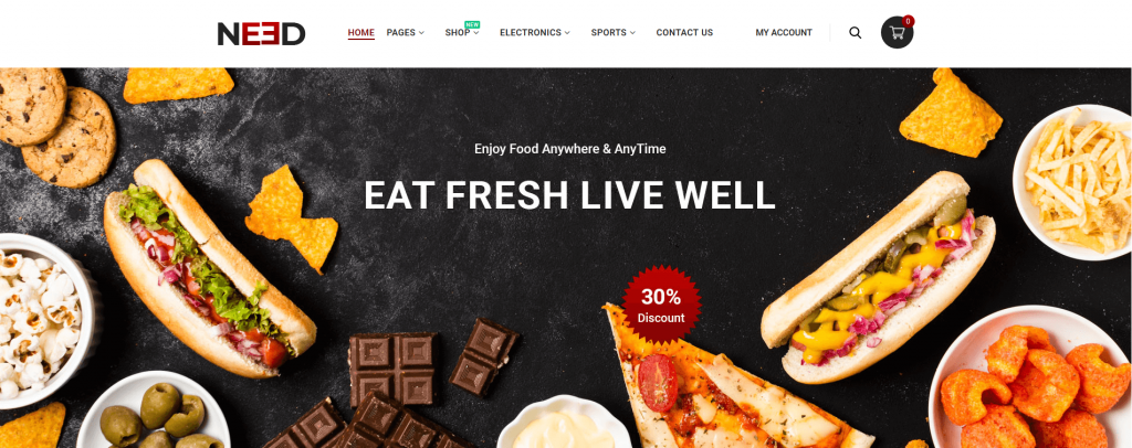 Need - Food & Beverage Magento 2 Theme