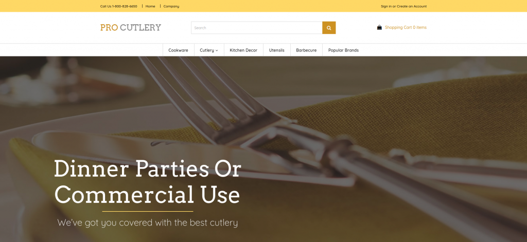 Pro Cutlery 3dCart Theme