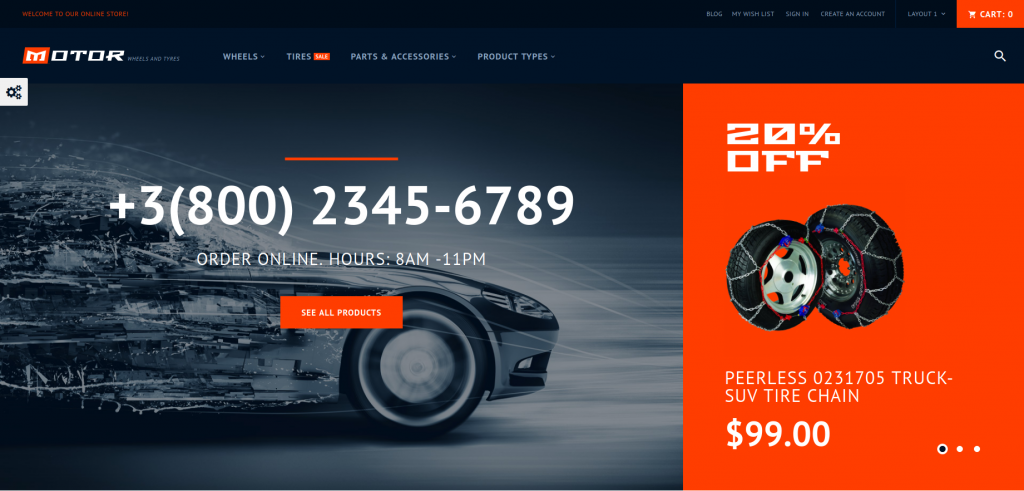 Motor - Car Services Magento Theme