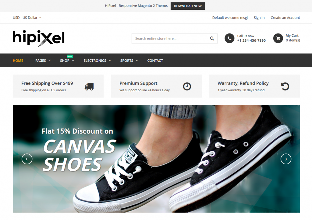 Top Fashion & Apparel Magento 2 Themes