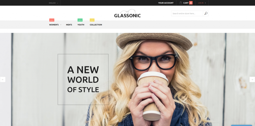Glassonic Magento Theme