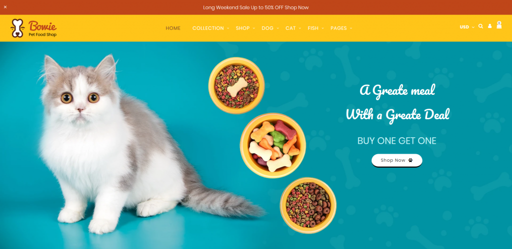 Bowie - Pets, Birds and Dogs Shopify Theme