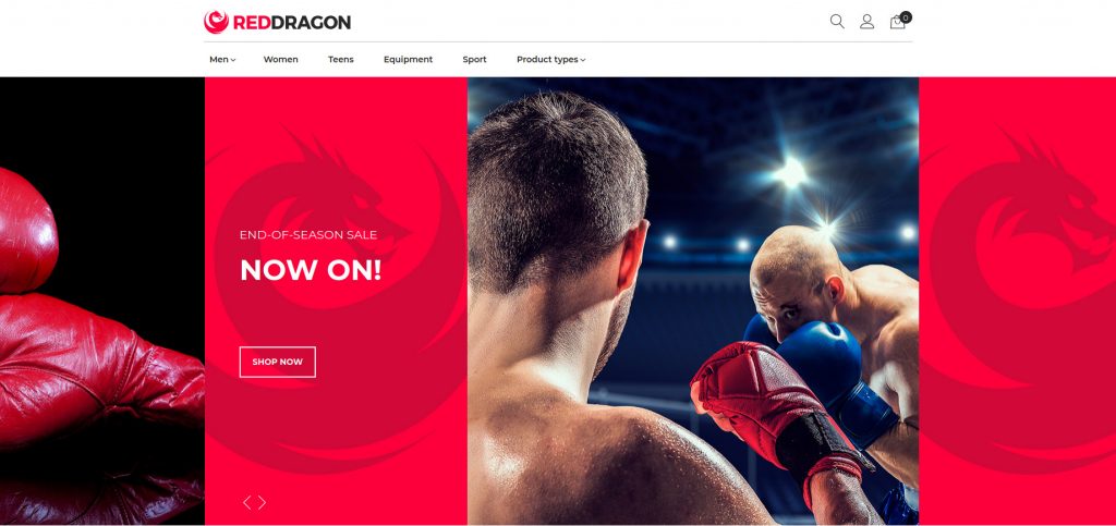 RedDragon - Martial Arts Shop Magento Theme