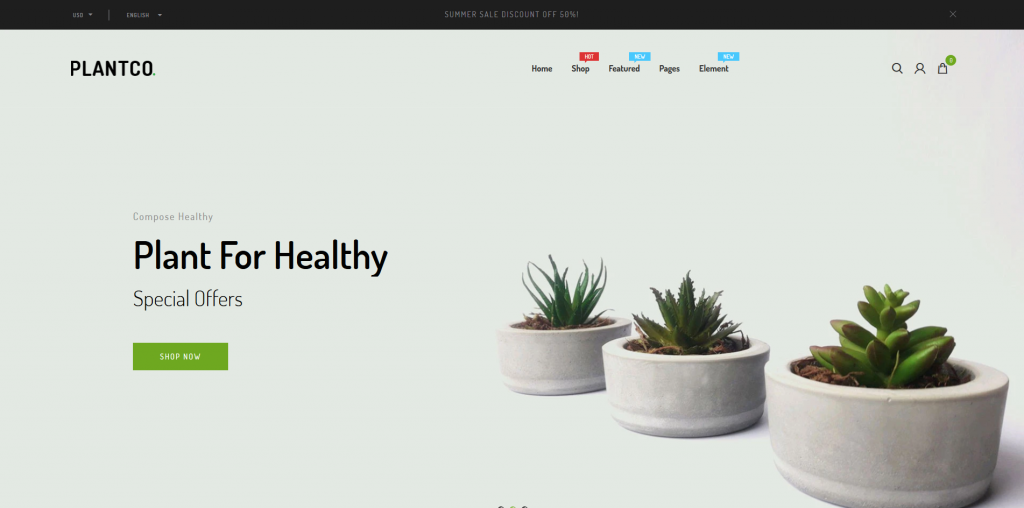 Plantco - Gardening & Houseplants Shopify Theme