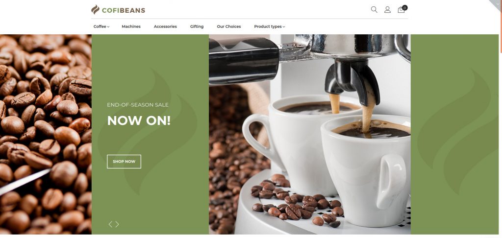 CofiBeans - AMP Coffee Shop Magento Theme