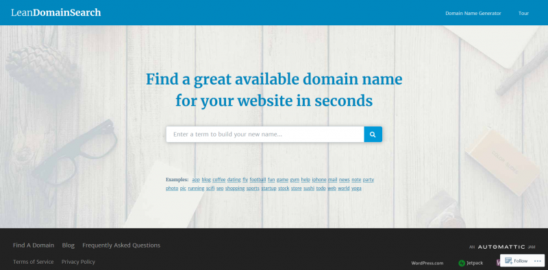 Lean Domain Search - Domain Name Generator