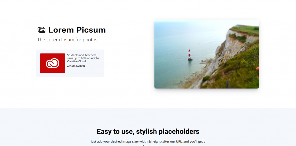 Lorem Picsum - Placeholder Images Website