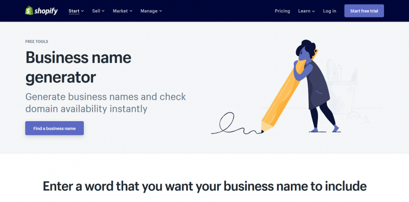 Business Name Generator by Shopify