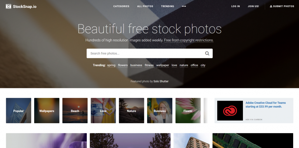 StockSnap.io Free Stock Photos Site