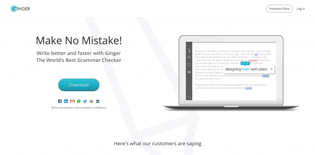 Ginger Online - Online Grammar Checker