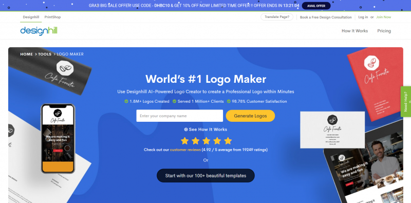 Designhill Free Logo Maker