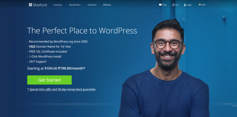 Bluehost Domain Name Register Website