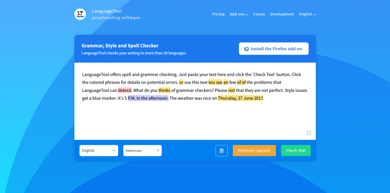 LanguageTool - Online Grammar Checker