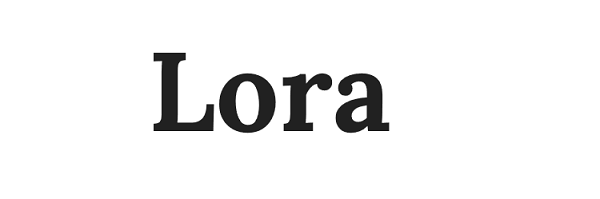 Lora Google Font