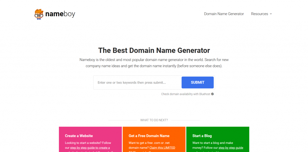 Nameboy - Domain Name Generator