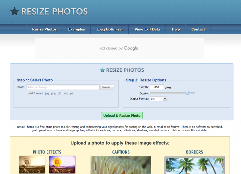 Resize-Photos.com - Free Online Image Resizer
