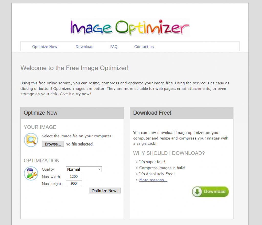 Image Optimizer - Free Online Image Resizer