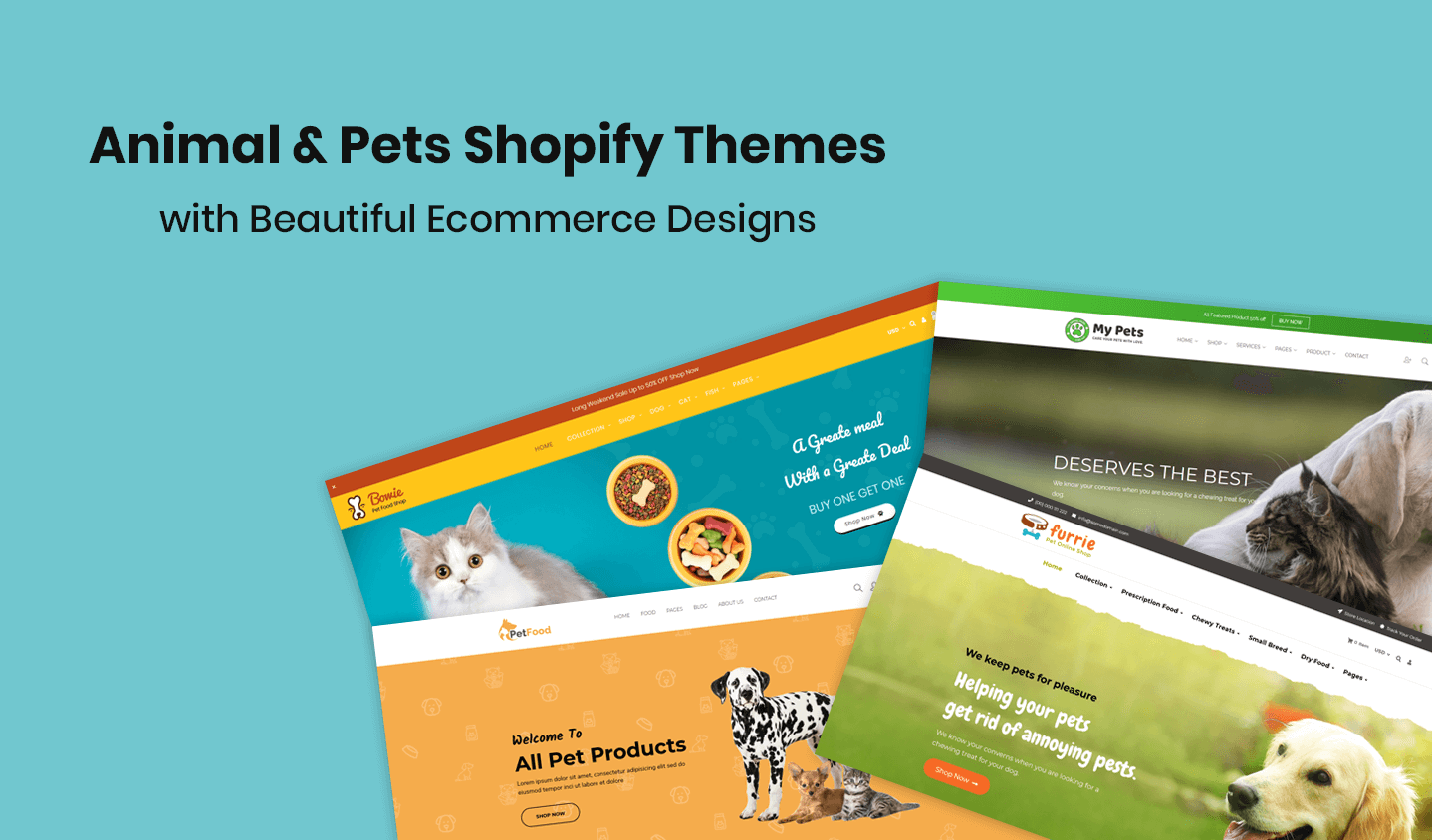 Animal & Pets Shopify Themes with Beautiful Ecommerce Designs