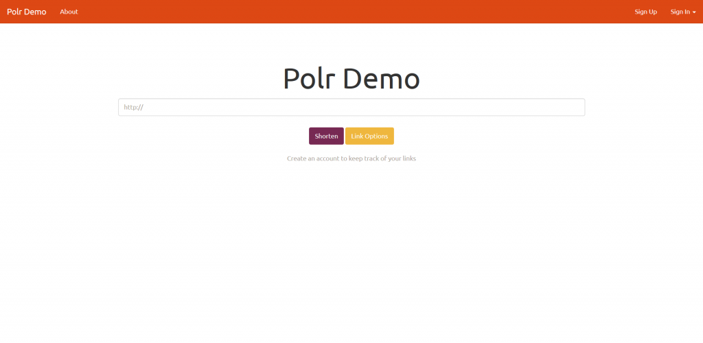 Polr - URL Shortener Website