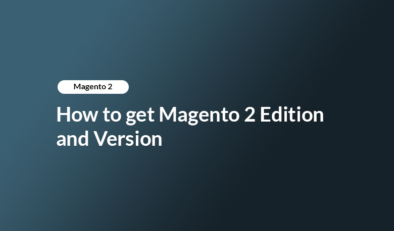 Magento 2 - How to get Magento 2 Edition and Version