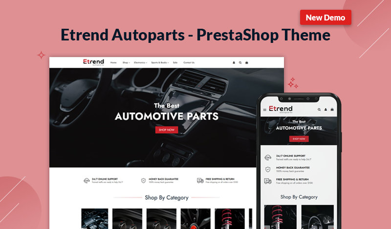 Etrend Auto Parts - PrestaShop Theme