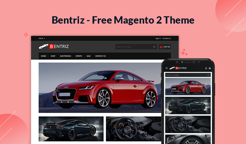 Bentriz - Free Auto Parts Magento 2 Responsive Theme