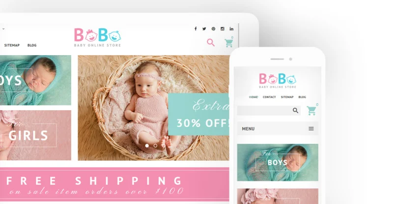 BoBo - Baby Online Store PrestaShop Theme