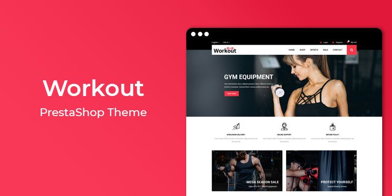 Workout - Gym & Spa Responsive Prestashop Theme