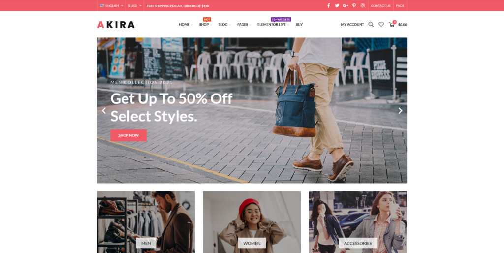 Akira Elementor - Multipurpose Prestashop 1.7 Theme