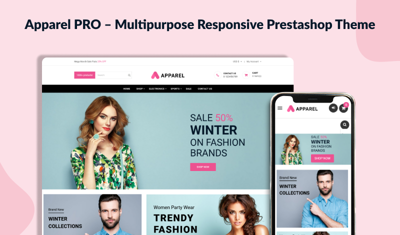 Apparel - Fashion Free PrestaShop 8 Theme
