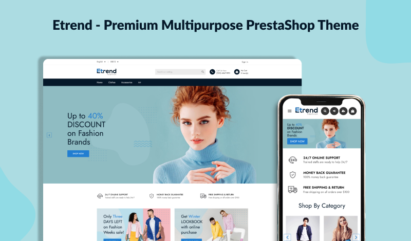 Etrend - Premium Multipurpose PrestaShop 8 Theme