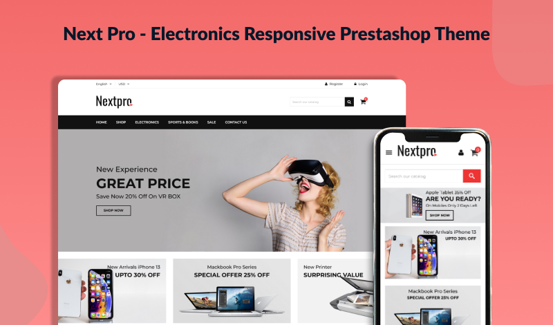 Next Pro - Electronics Responsive PrestaShop 8 Theme