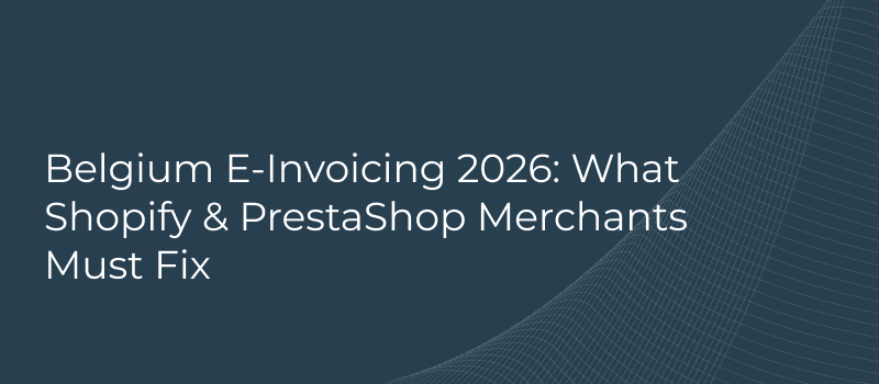 Belgium E-Invoicing 2026