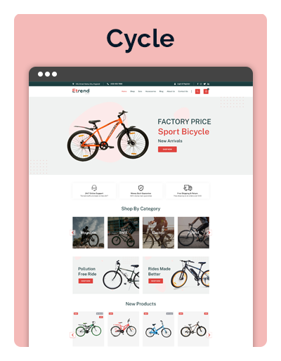 Etrend Bicycle Layout