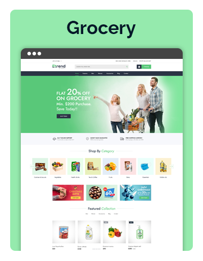 Etrend Grocery Layout